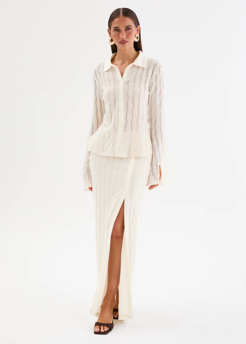 Claudella Knit Set - Cream - Image 5