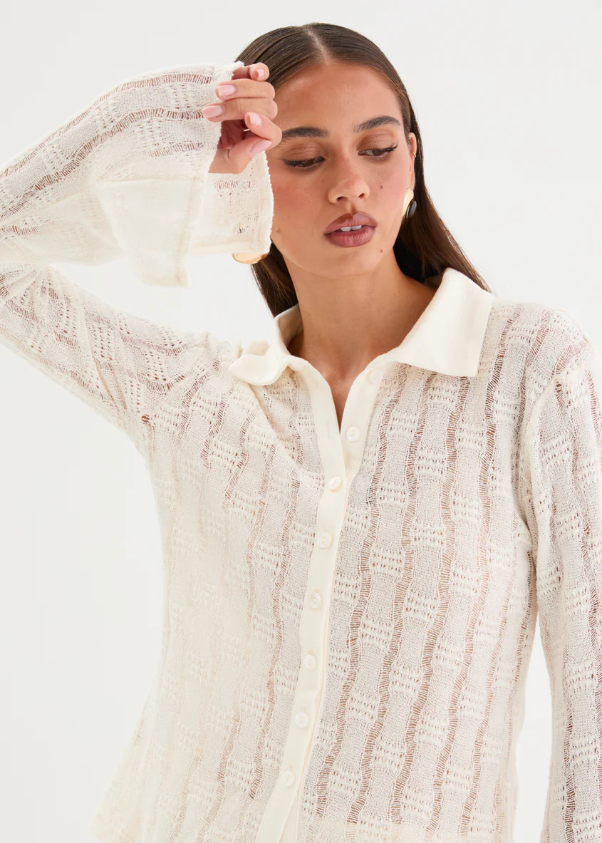 Claudella Knit Set - Cream - Image 6