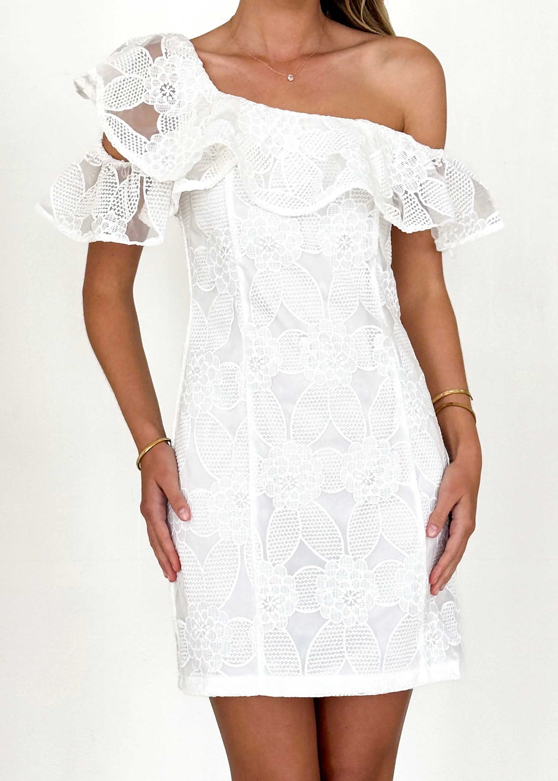 Clemince Dress - White Lace - Image 6