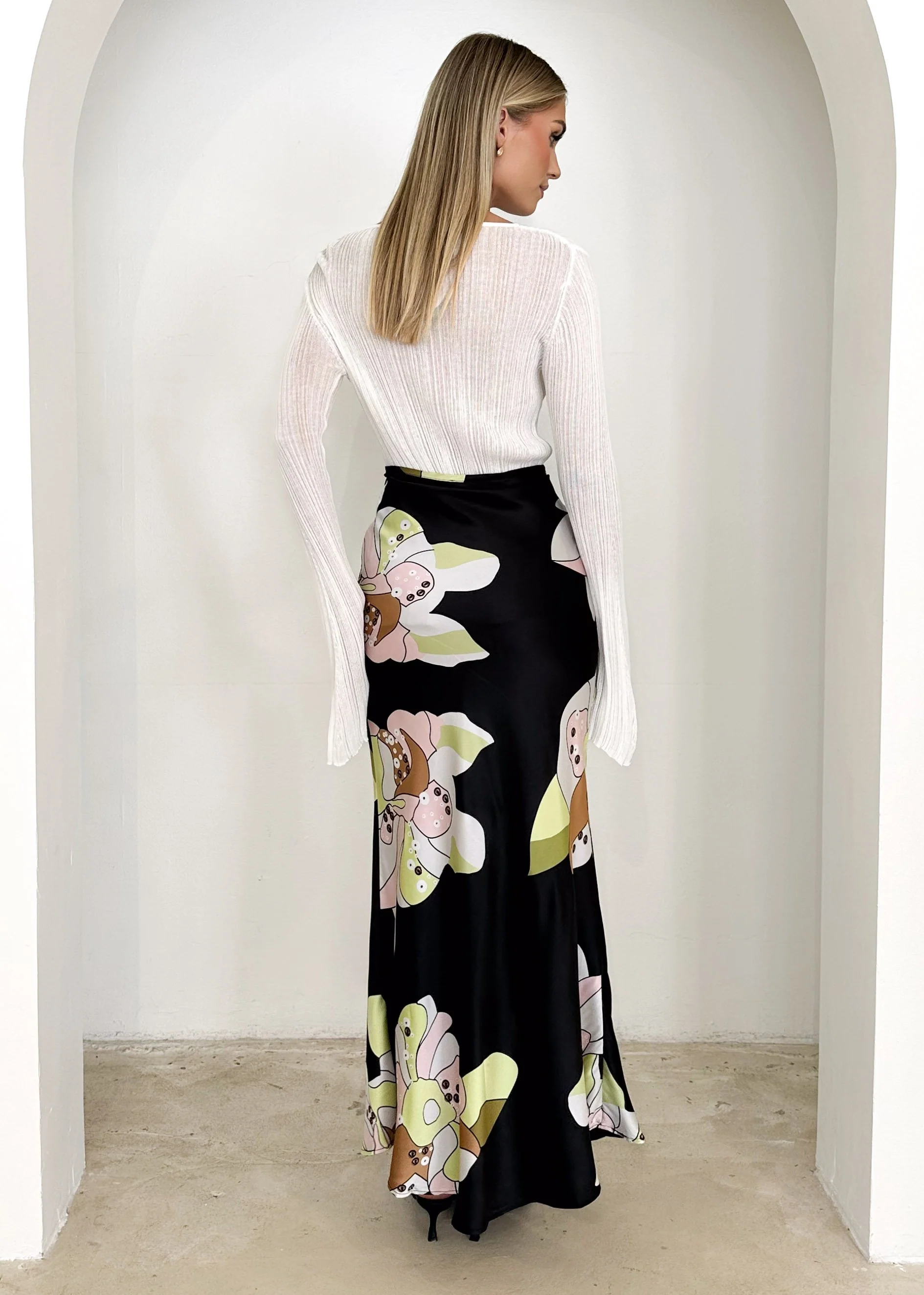 Cleos Maxi Skirt - Black Astrid - Image 4