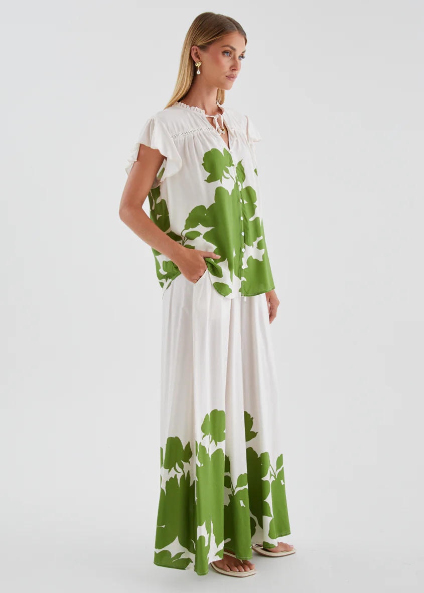 Colbie Blouse - Matcha Leaf - Image 7