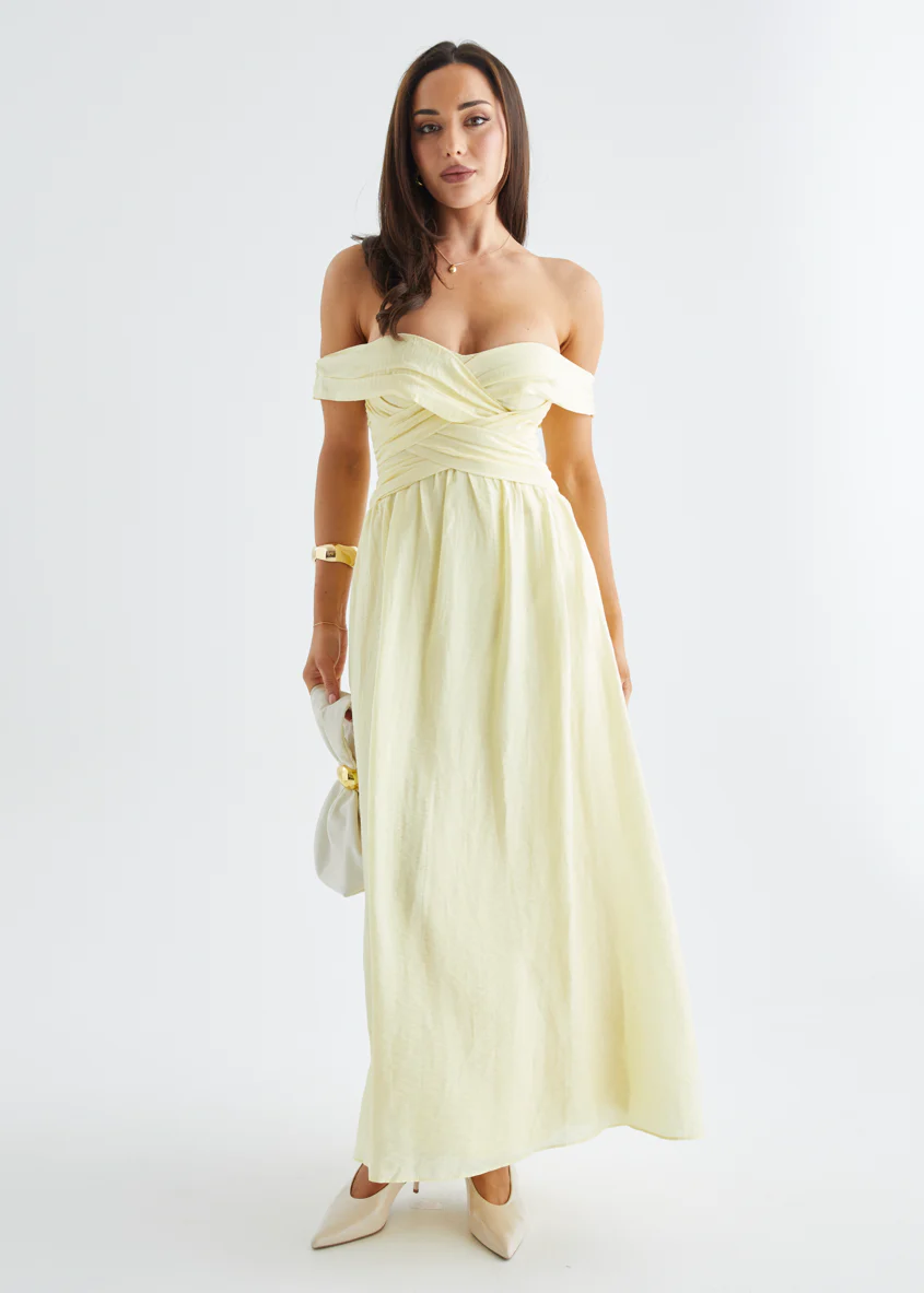 Dahlie Midi Dress - Yellow - Image 12