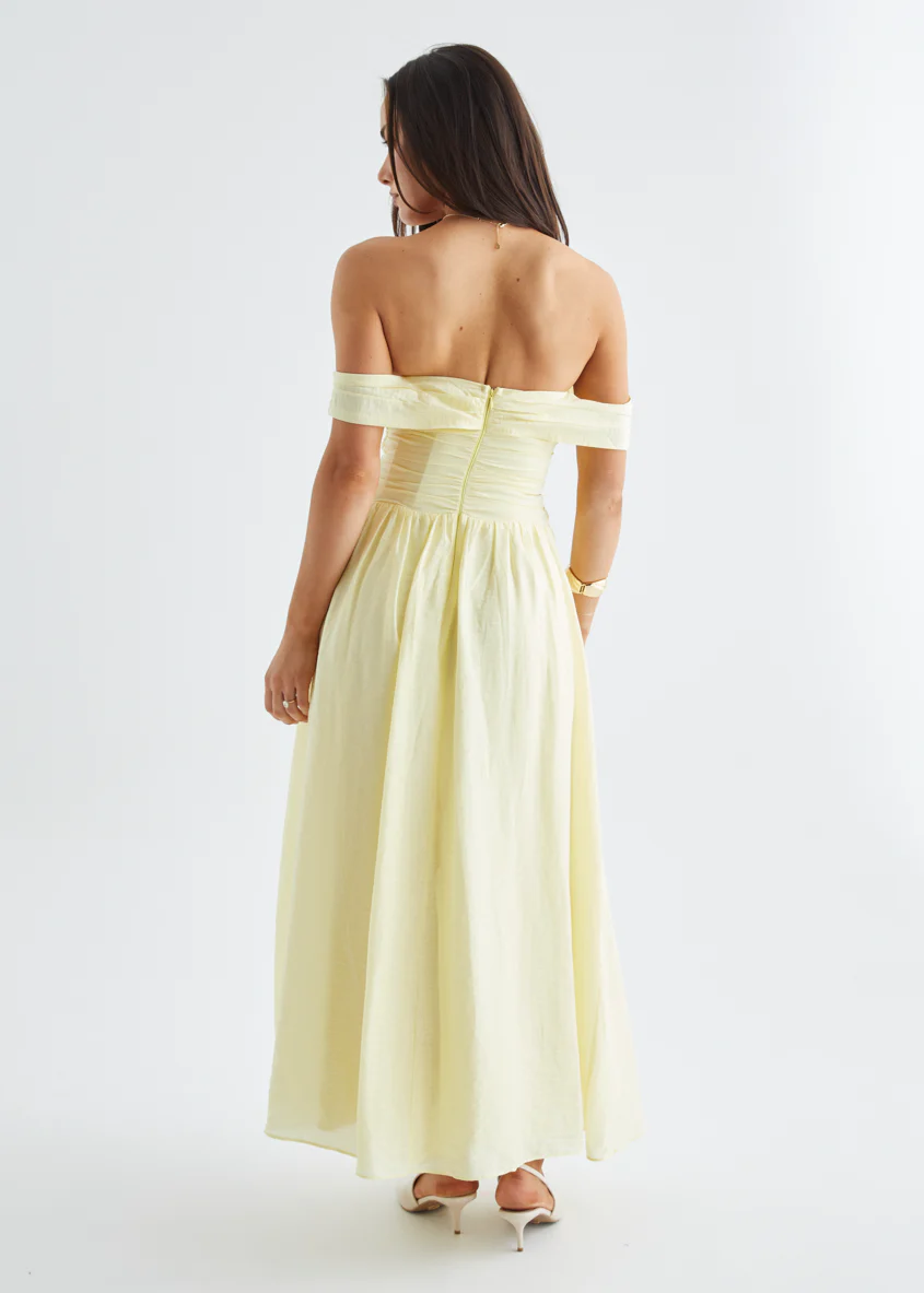 Dahlie Midi Dress - Yellow - Image 15