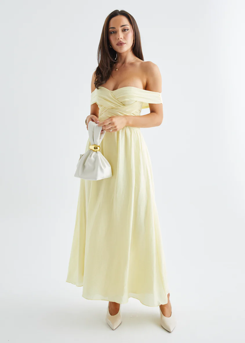 Dahlie Midi Dress - Yellow - Image 4