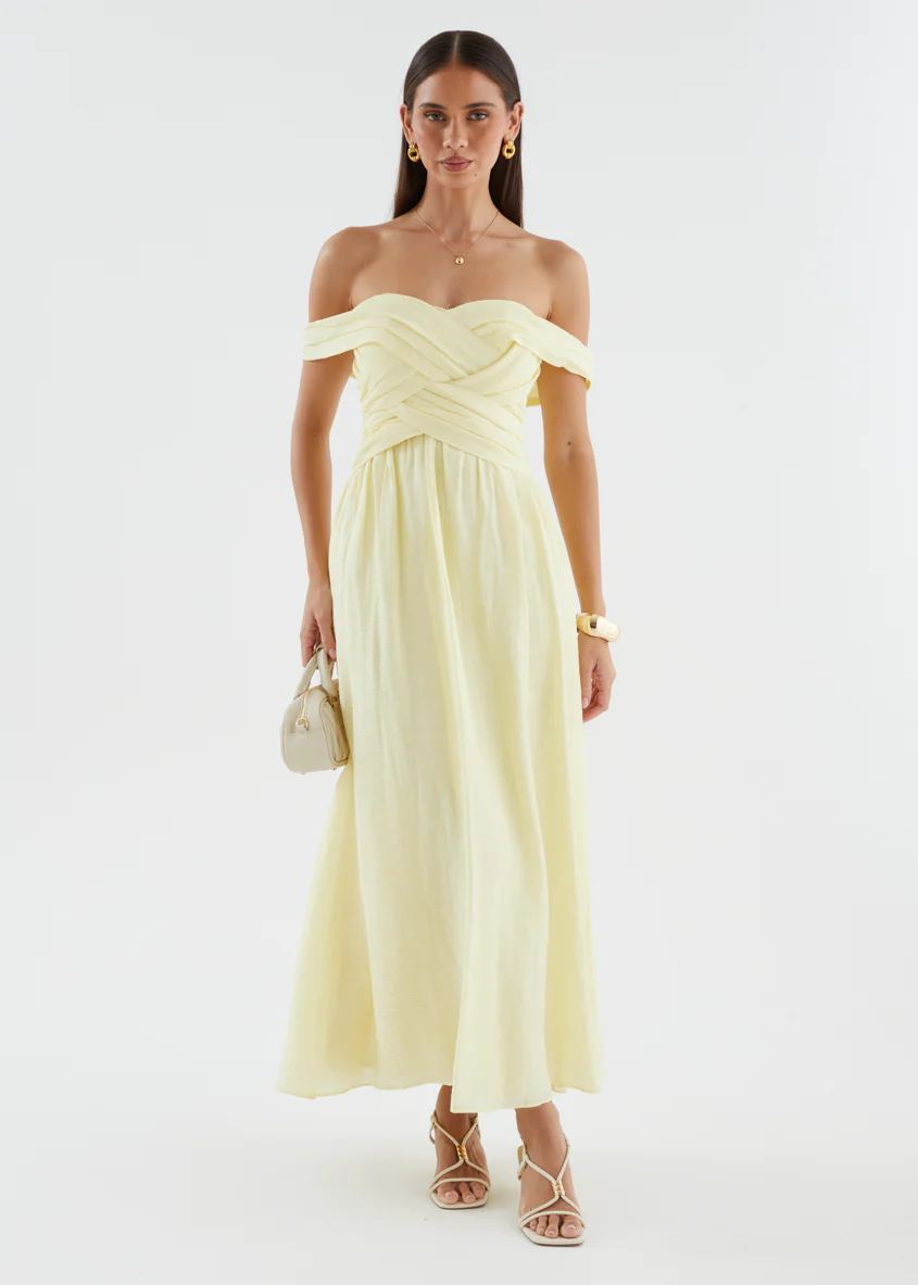 Dahlie Midi Dress - Yellow - Image 5