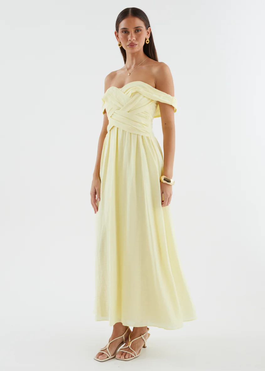Dahlie Midi Dress - Yellow - Image 8