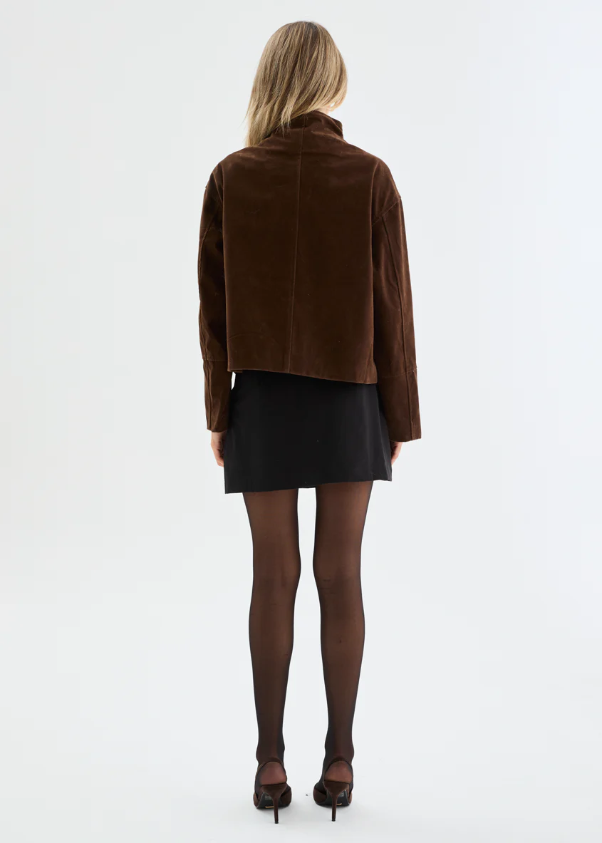 Dallas Suede Jacket - Chocolate - Image 11