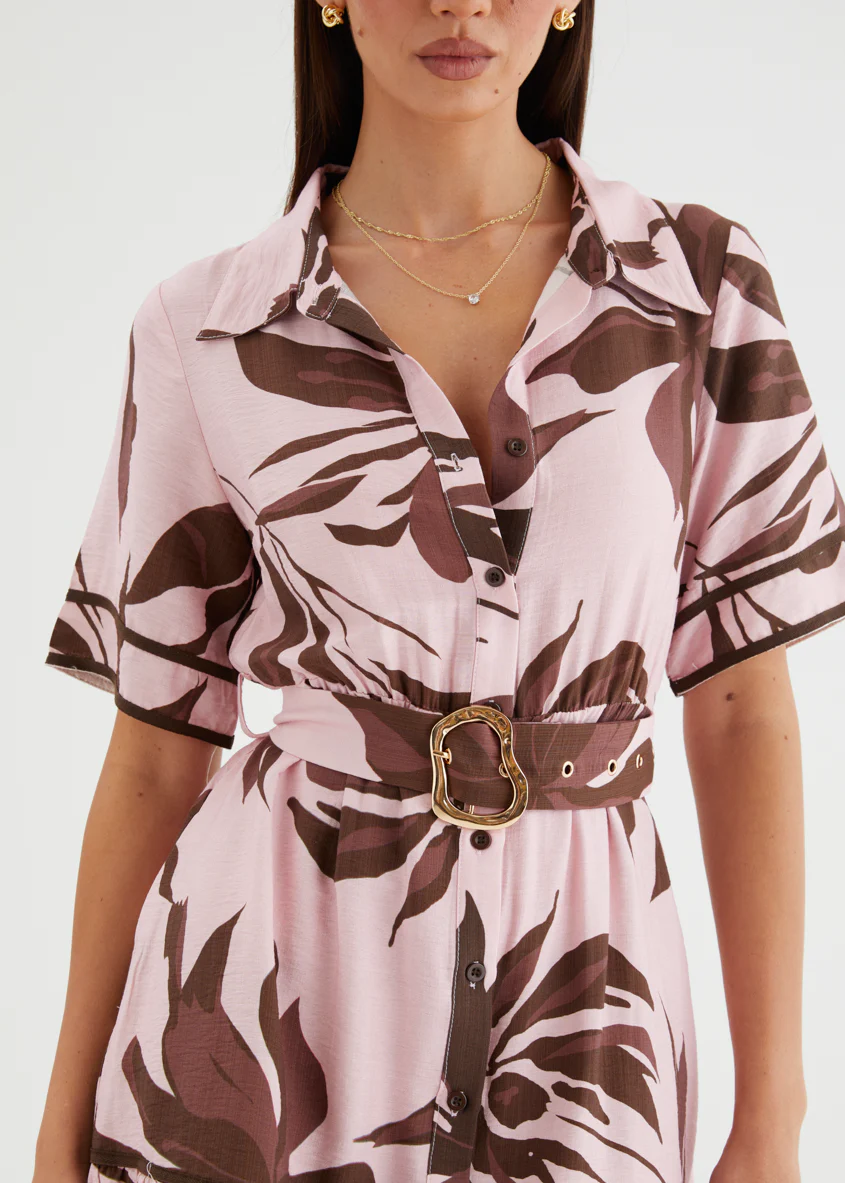 Danijela Dress - Blush Leaf - Image 8