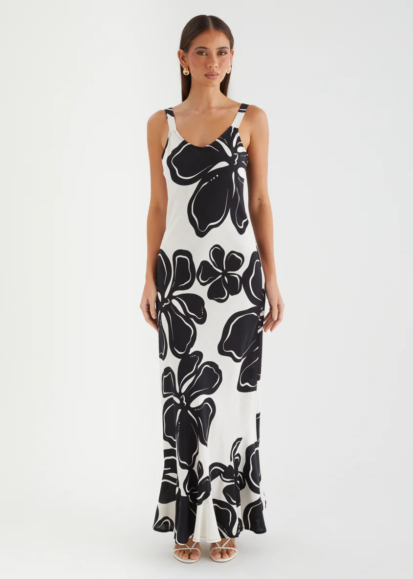 Danyelle Maxi Dress - Black Flowers - Image 4