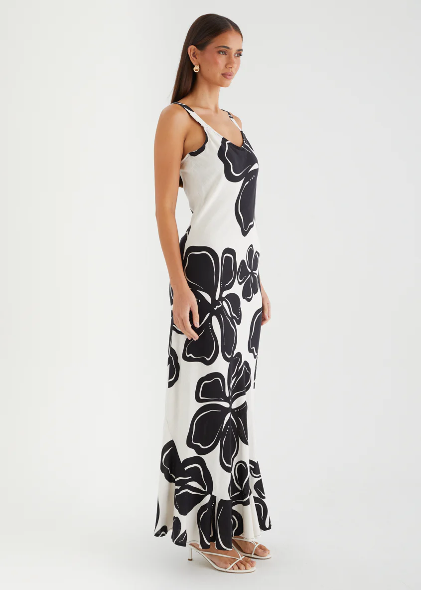 Danyelle Maxi Dress - Black Flowers - Image 5