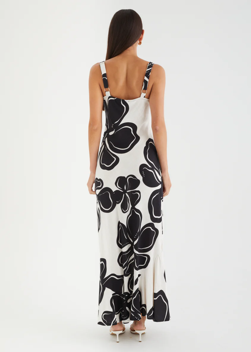 Danyelle Maxi Dress - Black Flowers - Image 6