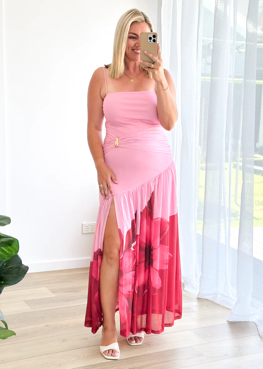Darlia Maxi Dress - Ruby Floral - Image 5