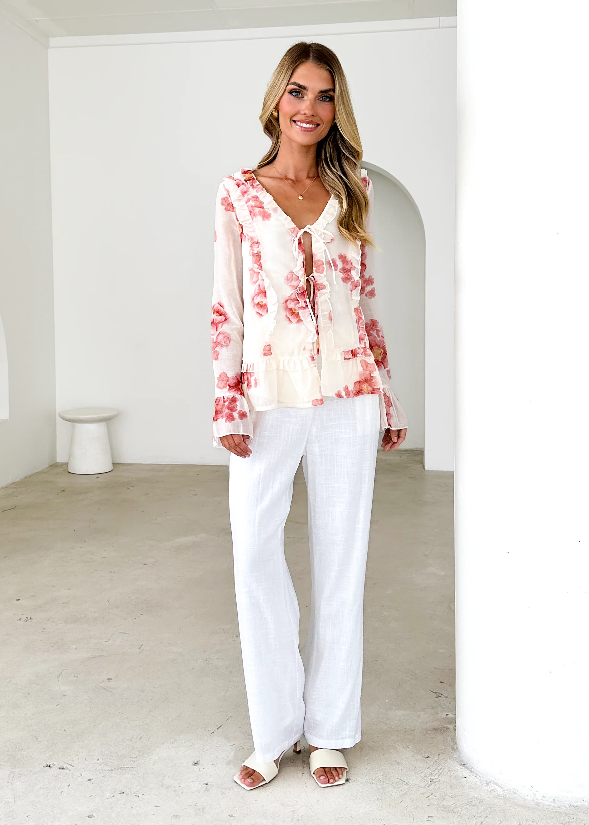 Daytona Blouse - Pink Floral - Image 3