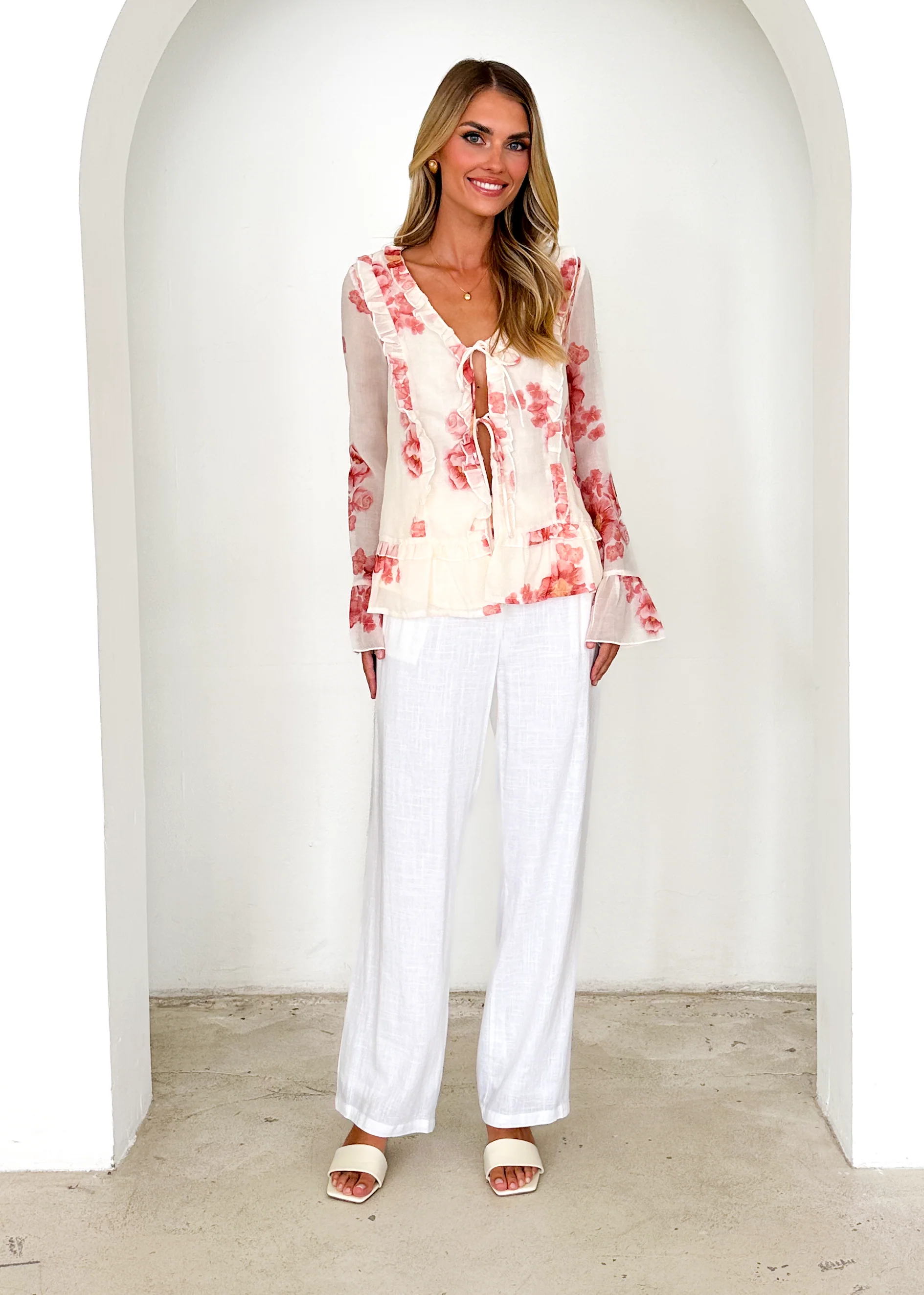 Daytona Blouse - Pink Floral - Image 5