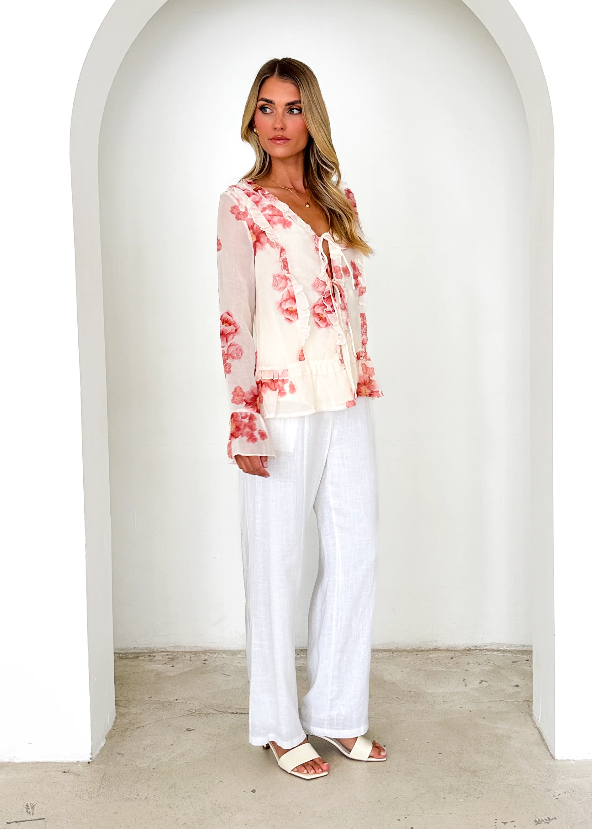 Daytona Blouse - Pink Floral - Image 6
