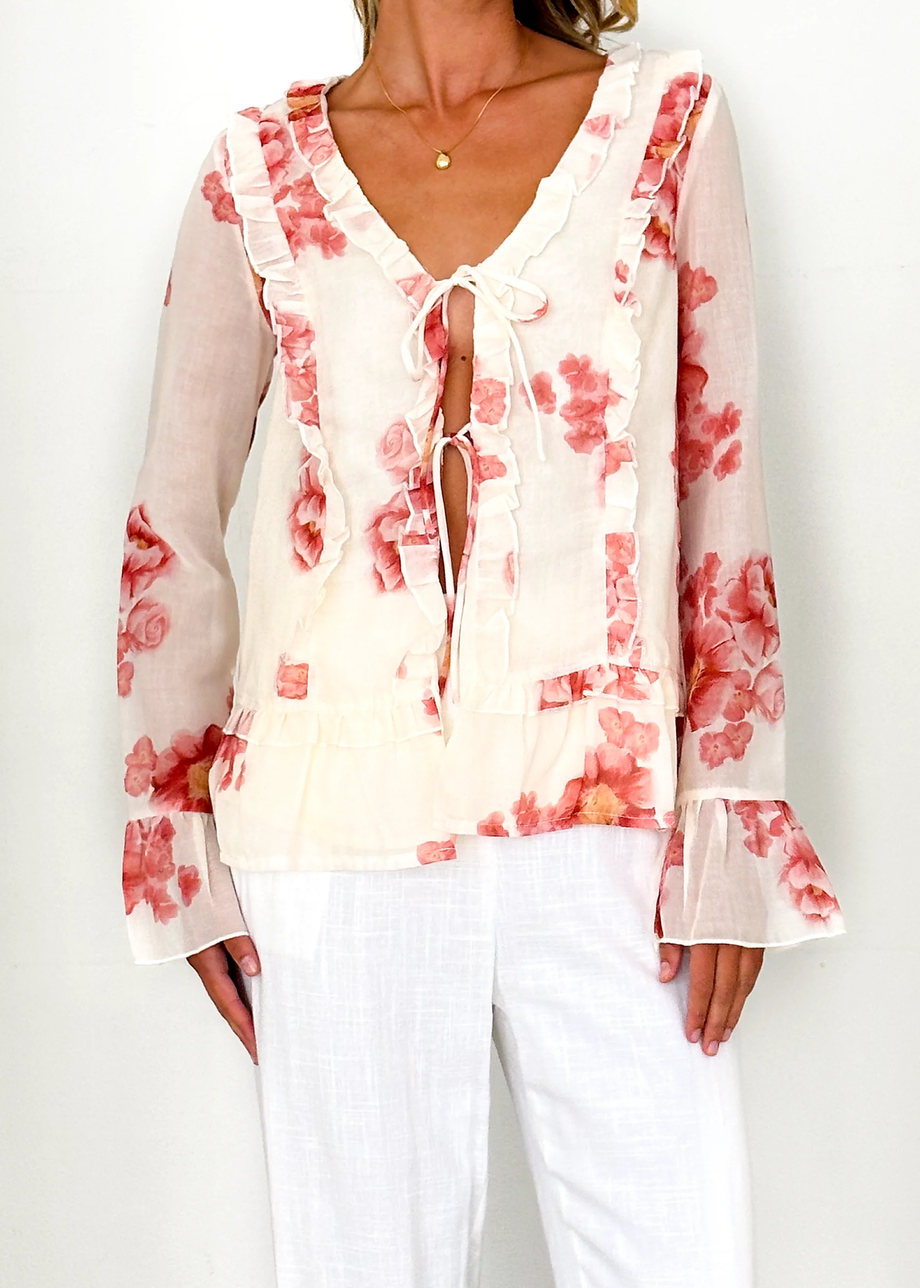 Daytona Blouse - Pink Floral - Image 8