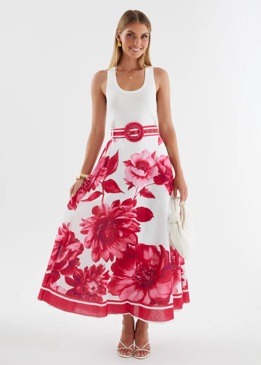 Dejana Maxi Skirt - Ruby Dahlia - Image 2