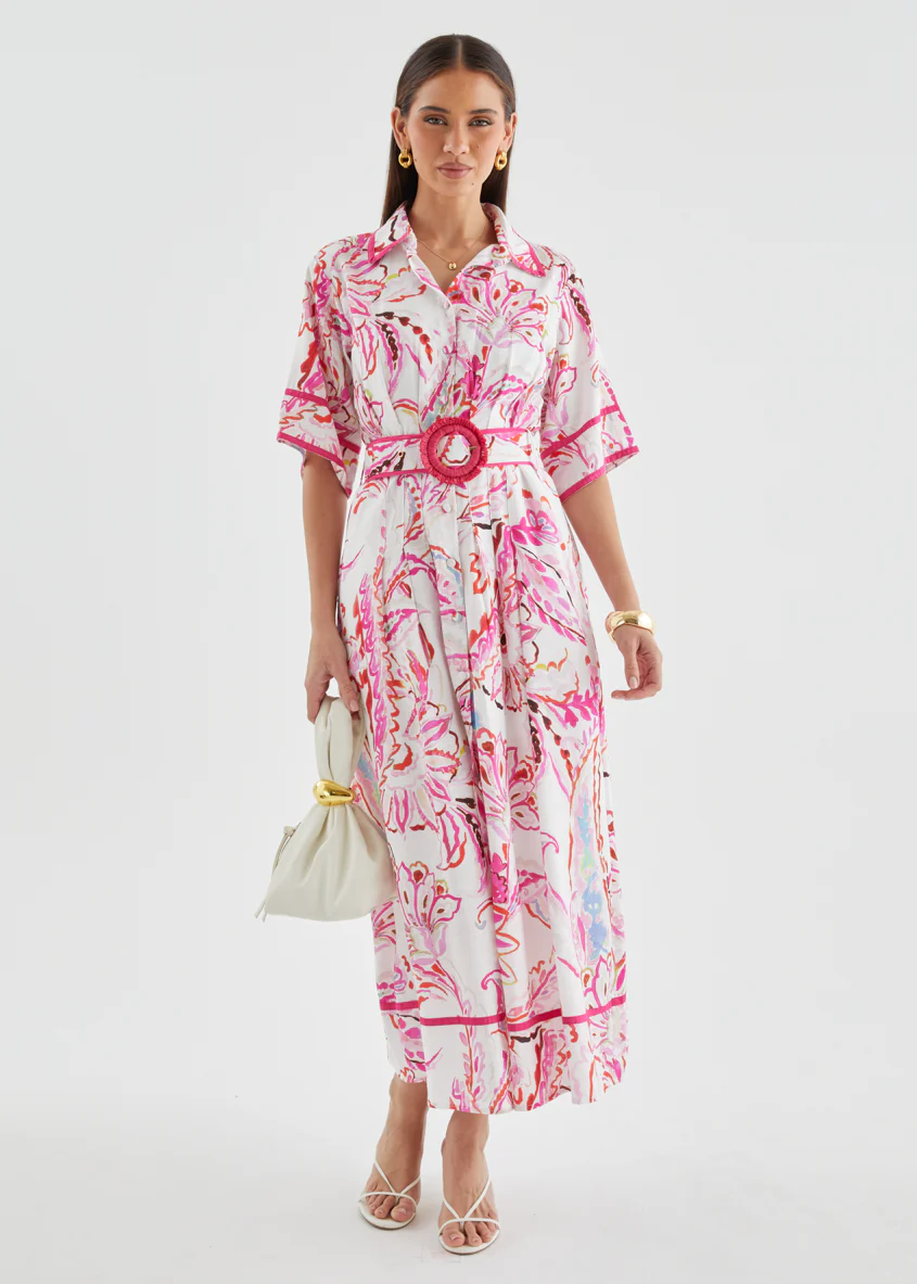Delaney Maxi Dress - Botanical Pink