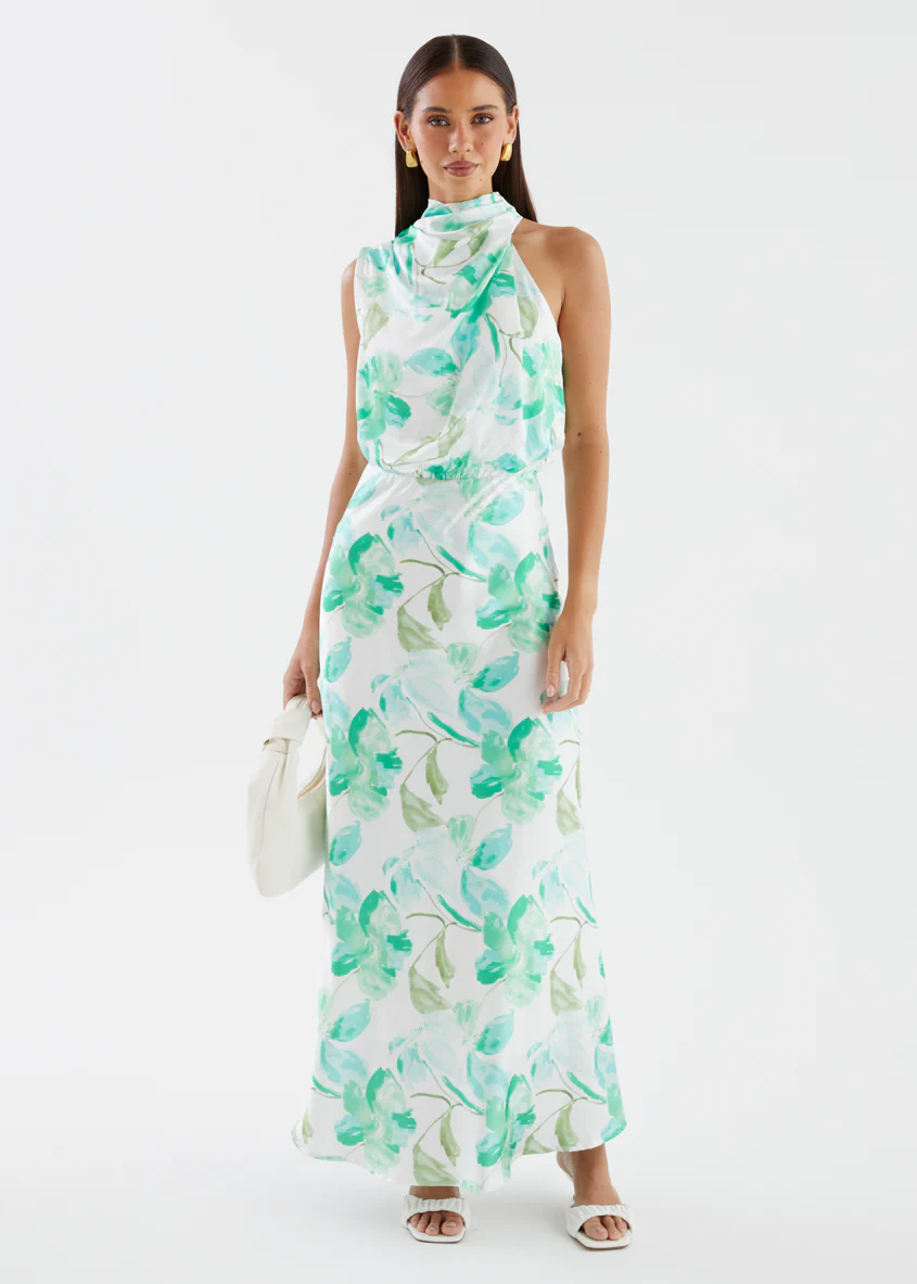 Delvina Maxi Dress - Mint Floral - Image 2