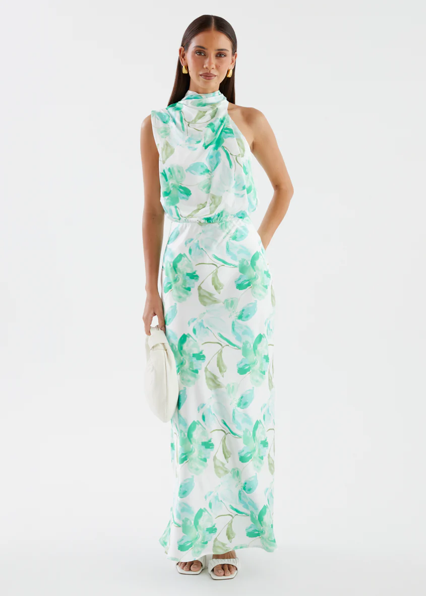 Delvina Maxi Dress - Mint Floral - Image 4