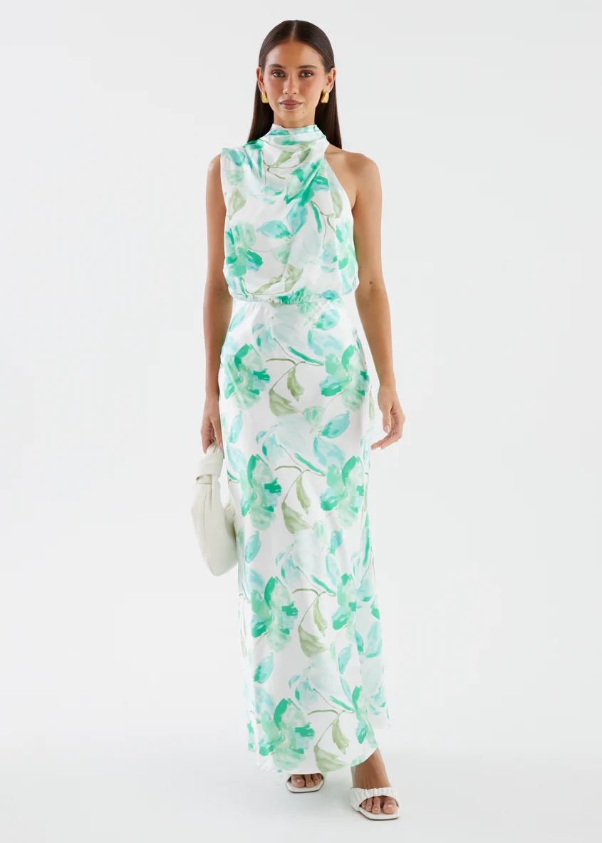 Delvina Maxi Dress - Mint Floral - Image 5