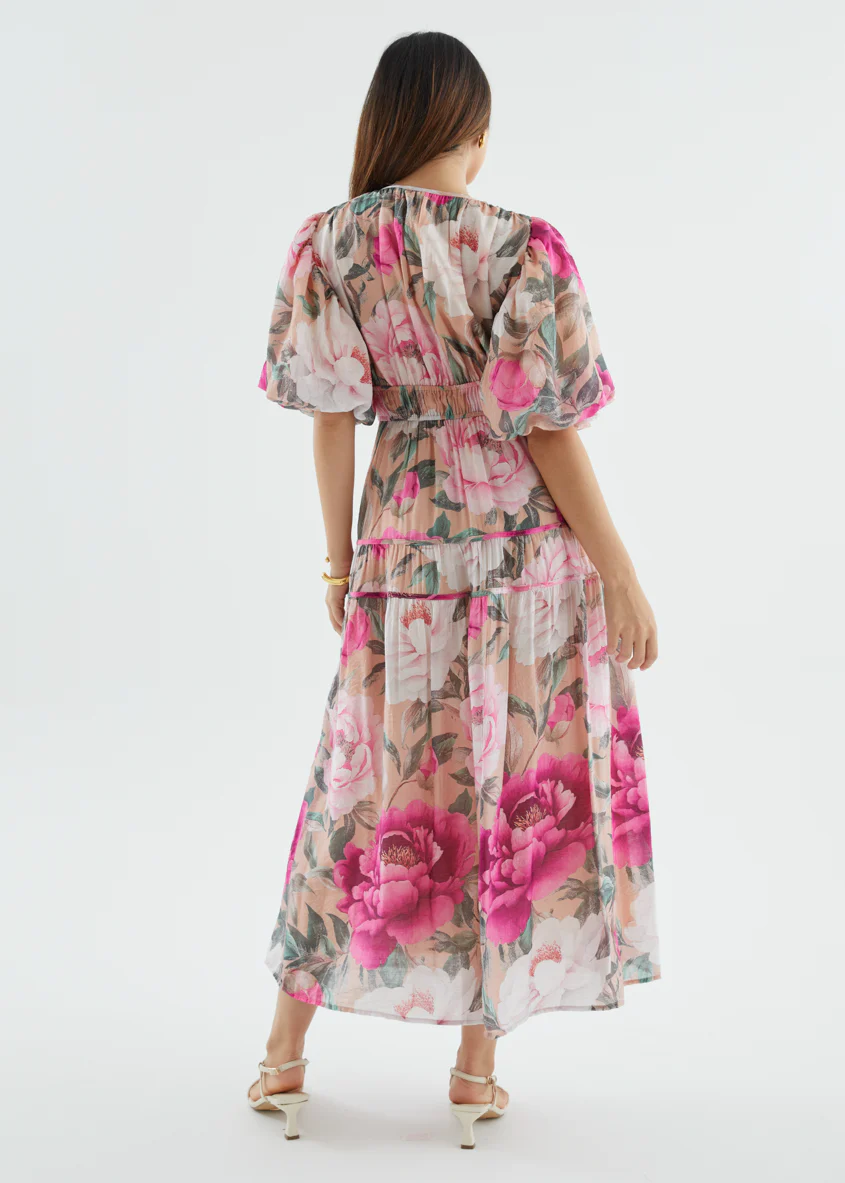 Desima Maxi Dress - Blush Flowers - Image 5
