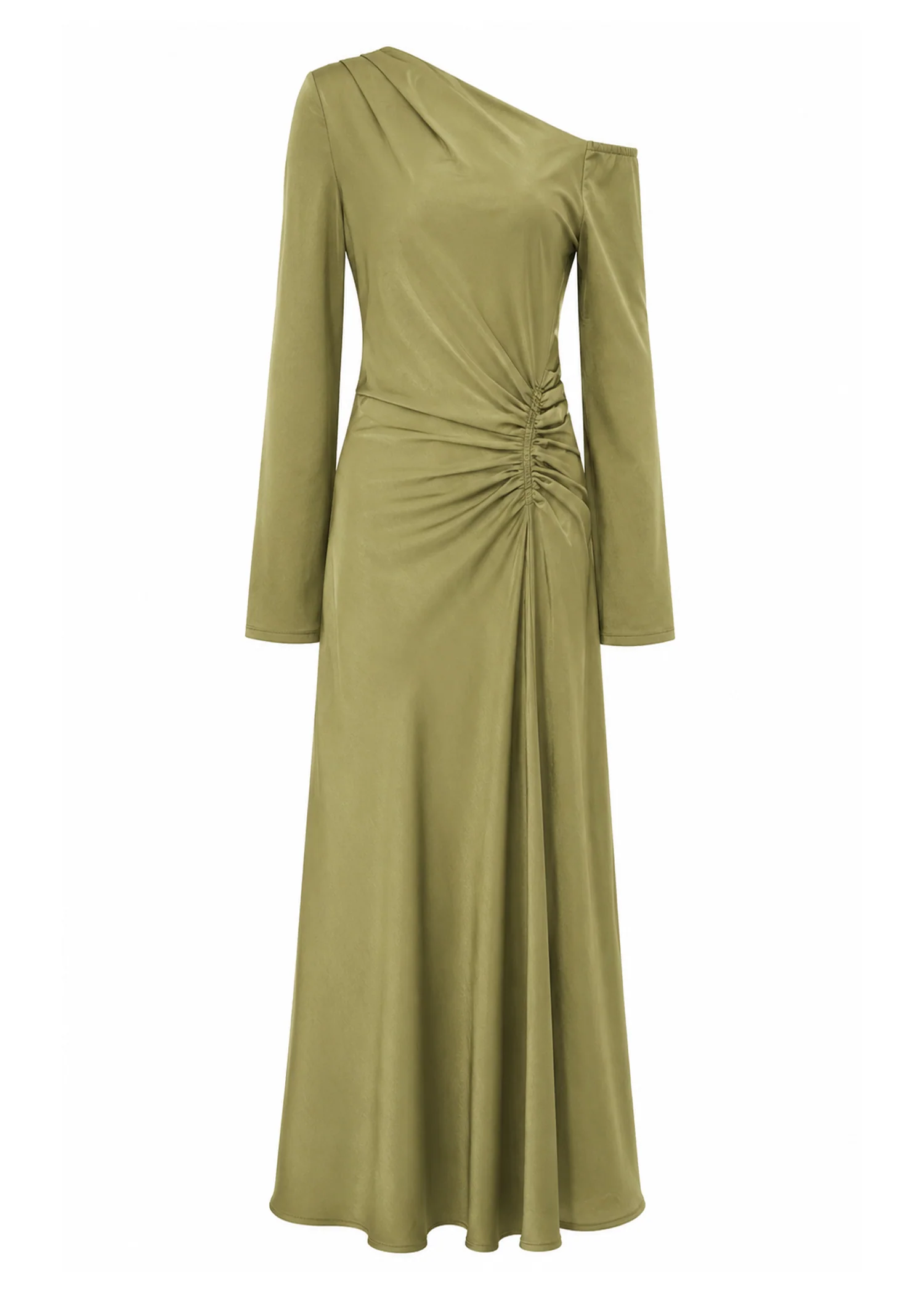 Destini Drop Shoulder Maxi Dress - Olive - Image 5