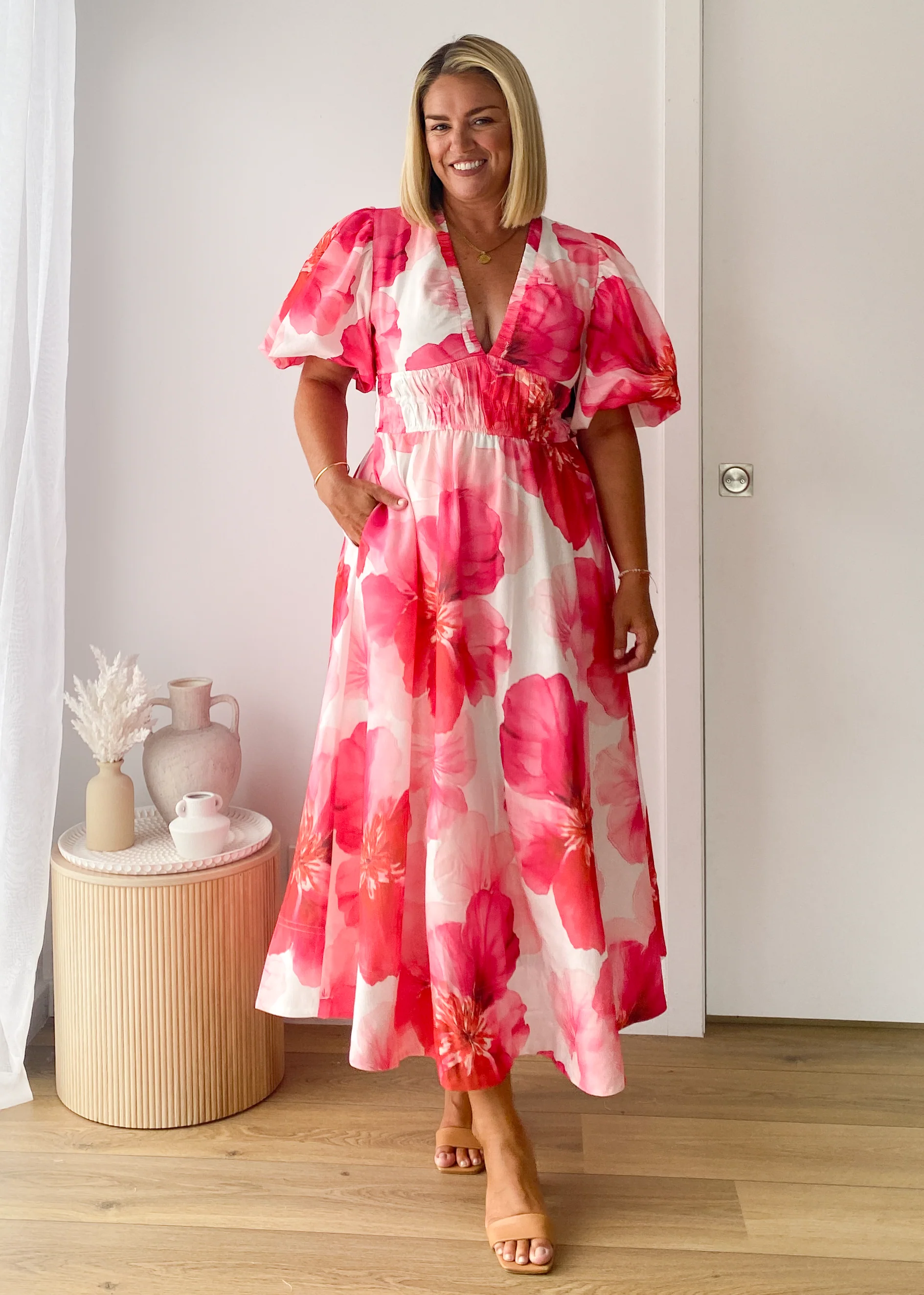 Destiny Maxi Dress - Pink Rose - Image 3