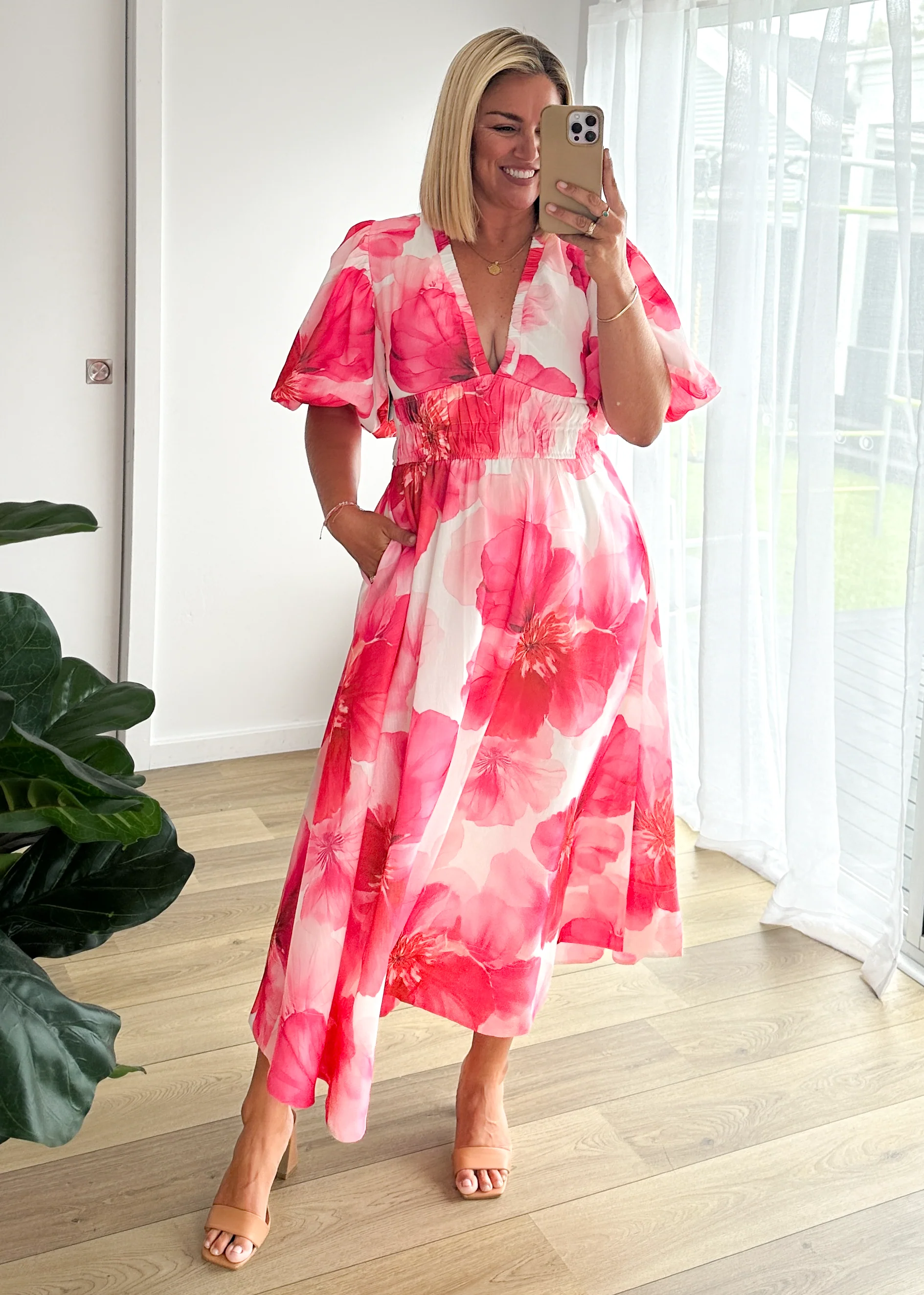 Destiny Maxi Dress - Pink Rose - Image 5