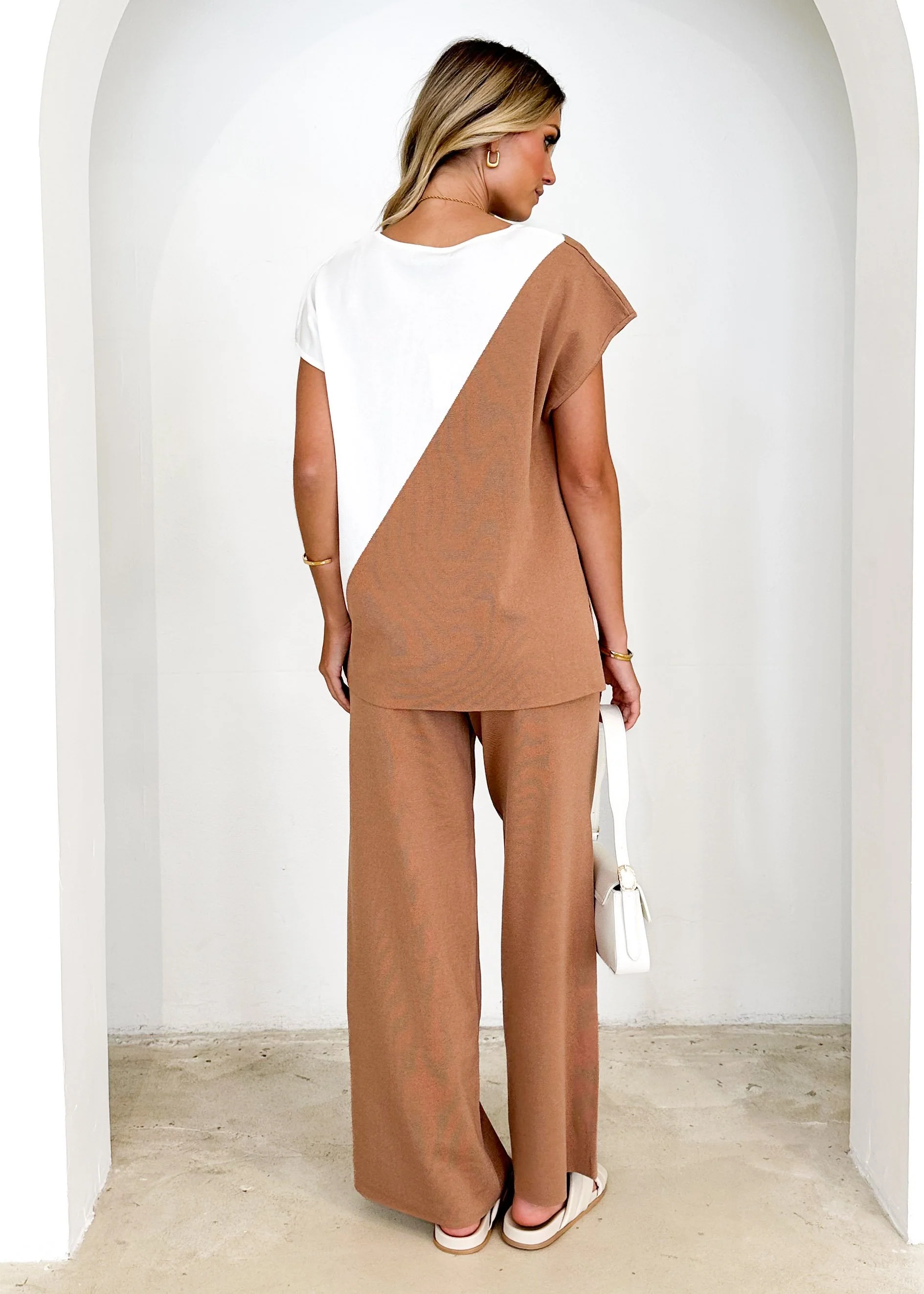 Dettie Knit Pants - Beige - Image 5