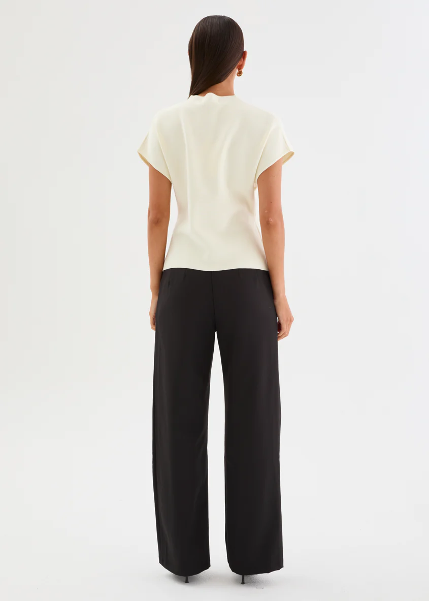 Devinia Knit Top - Ivory - Image 8