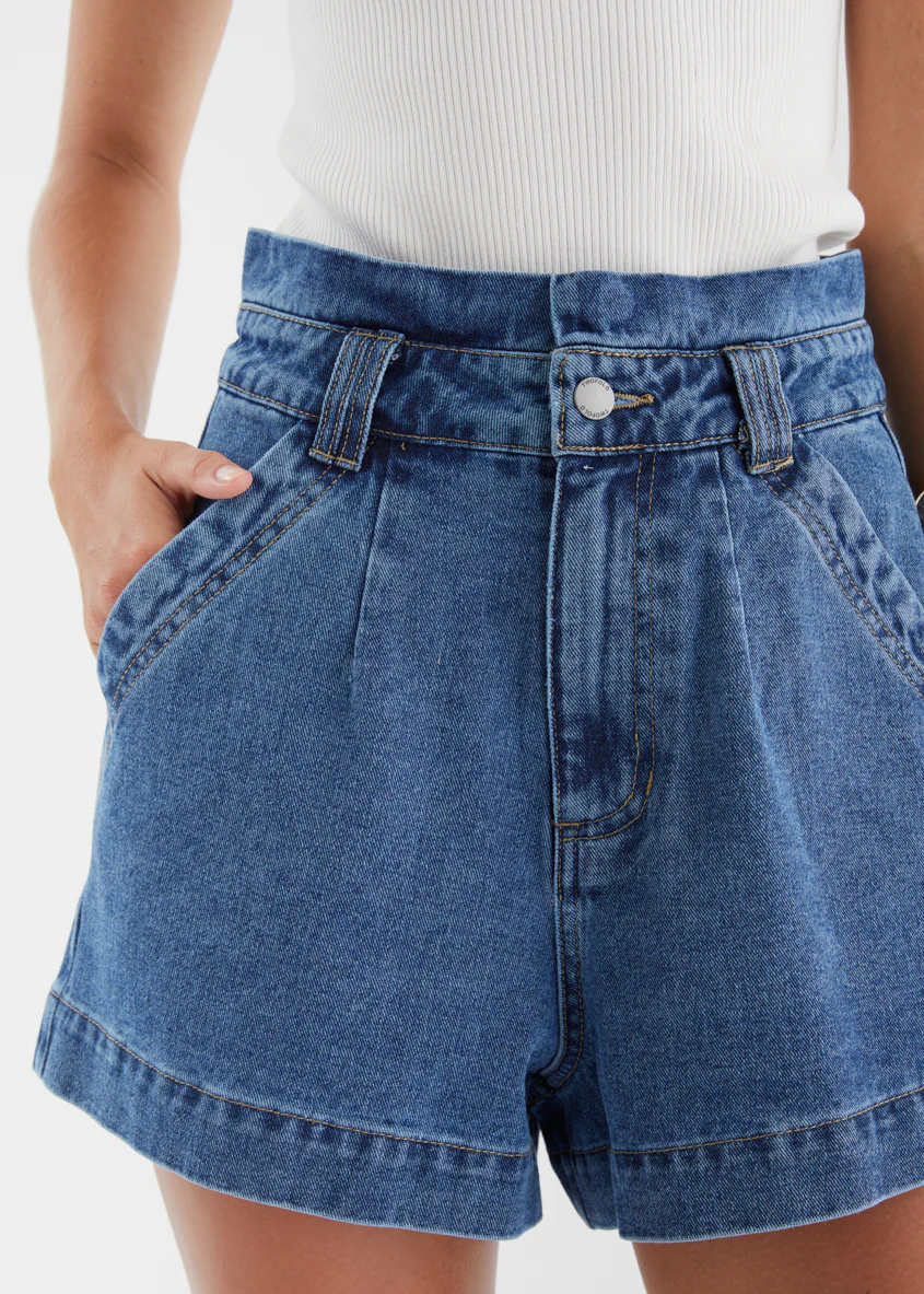 Devorah Denim Shorts - Indigo - Image 2