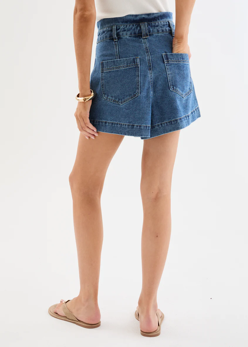 Devorah Denim Shorts - Indigo - Image 9