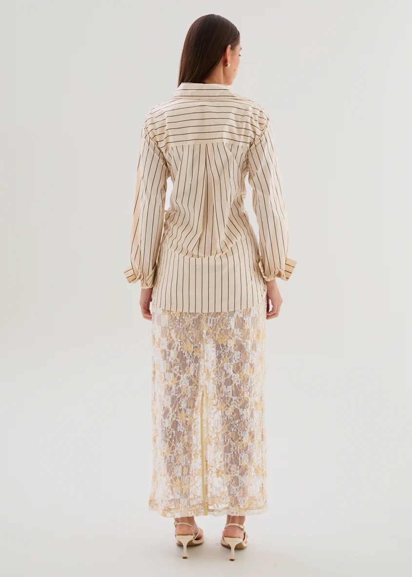 Dionne Shirt - Cream Stripe - Image 11