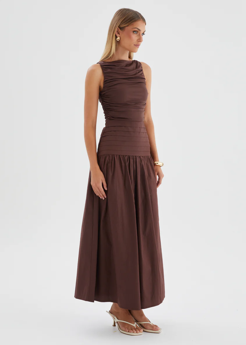 Dobrev Maxi Dress - Chocolate - Image 5