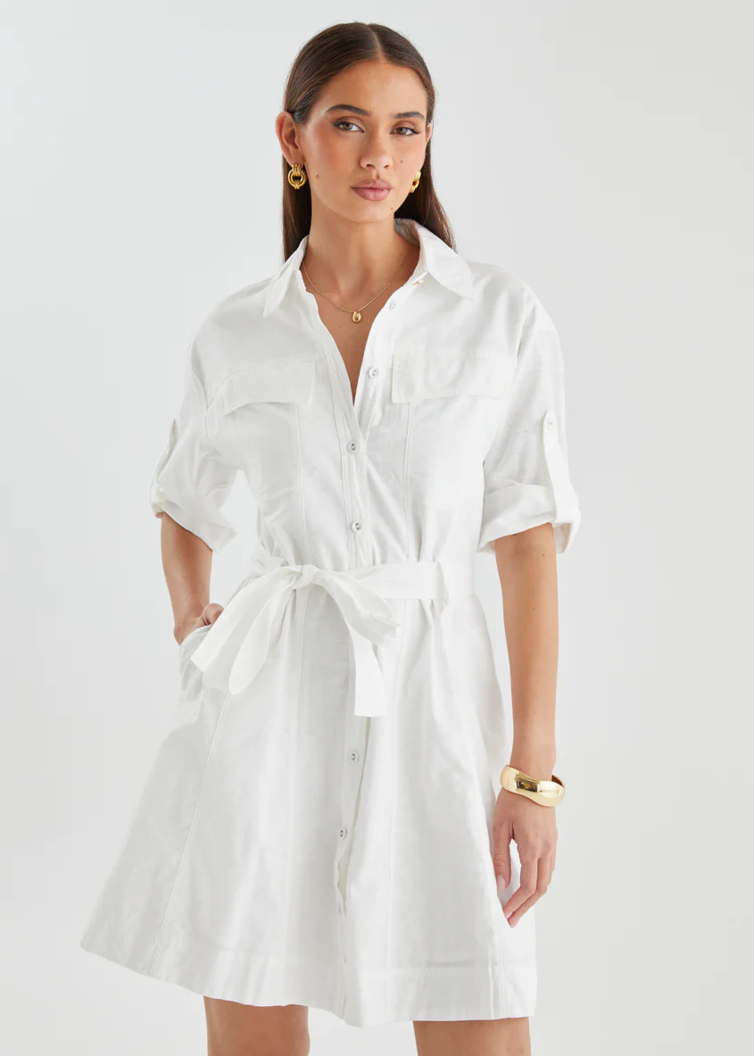 Dohanna Dress - Off White - Image 5