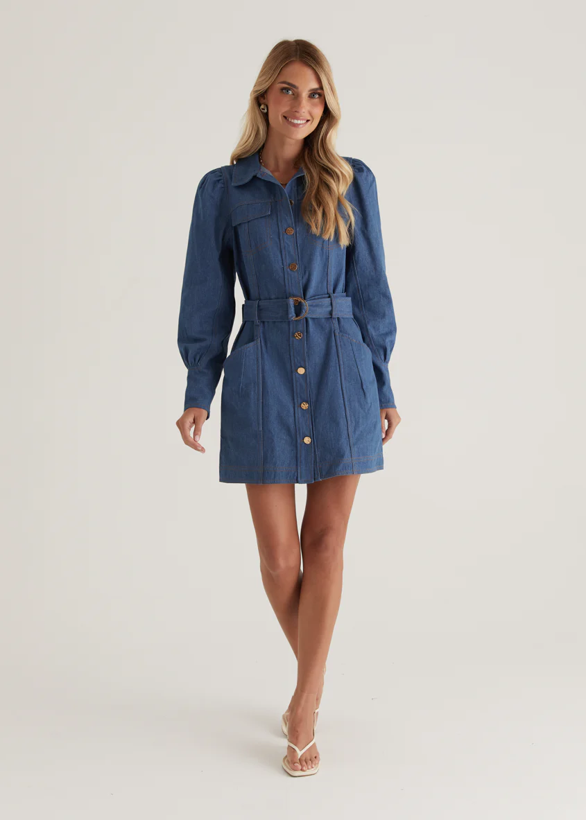 Domisco Dress - Light Blue - Image 3