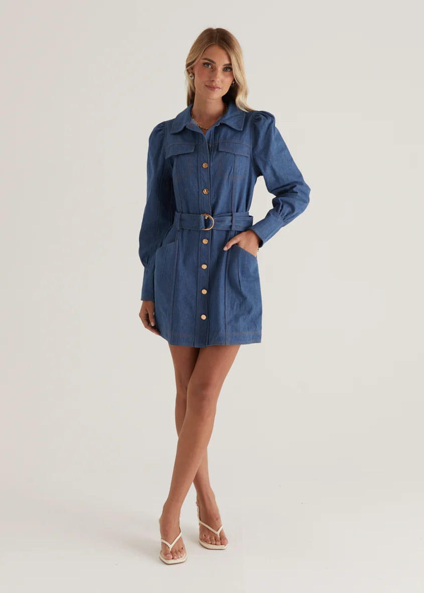 Domisco Dress - Light Blue - Image 4