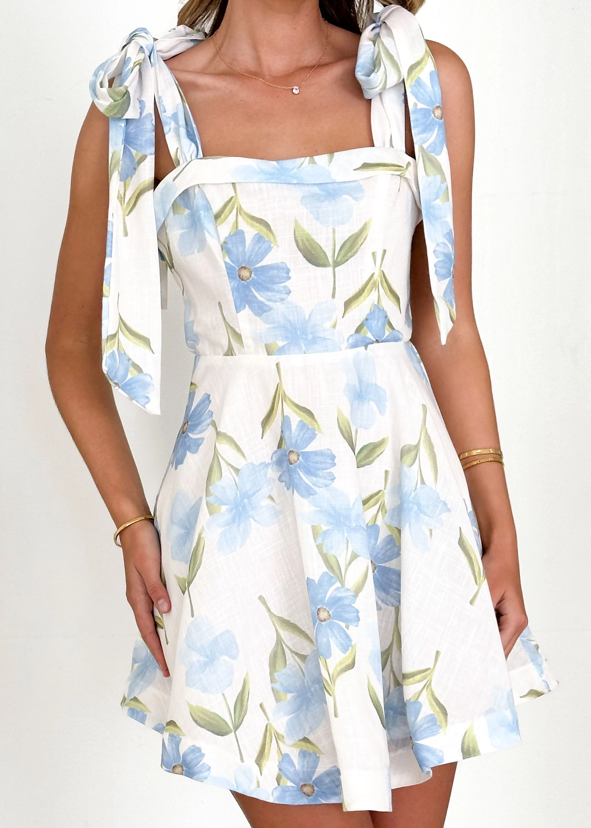 Donnary Dress - Blue Floral - Image 8