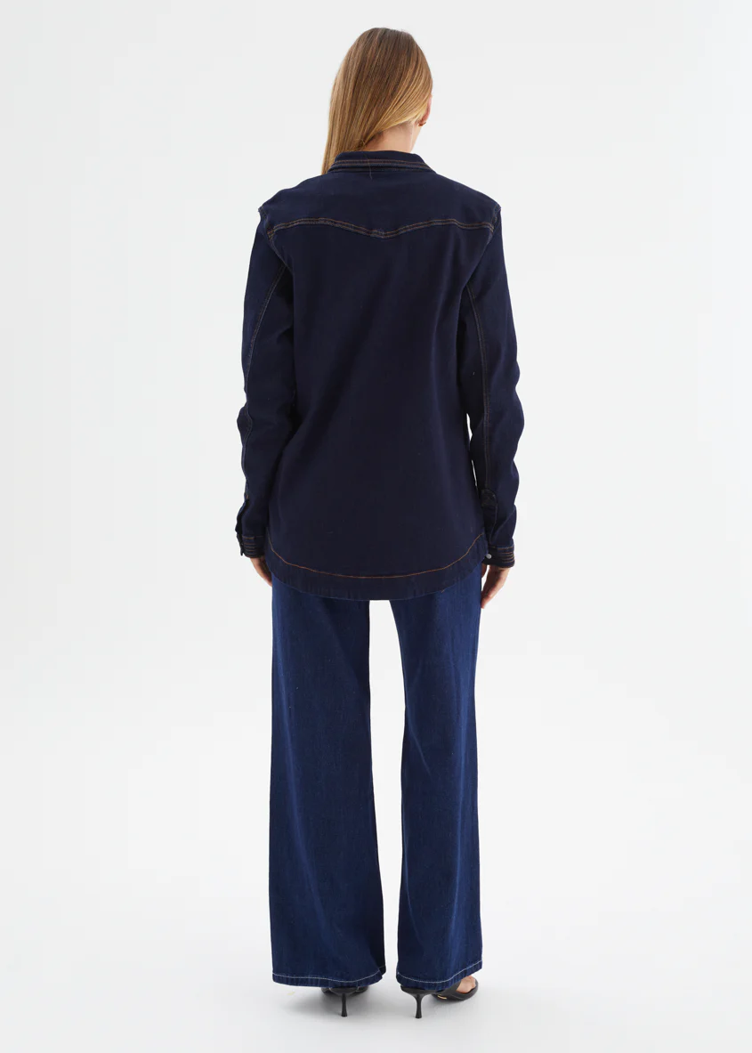 Donroe Denim Jacket - Indigo - Image 7