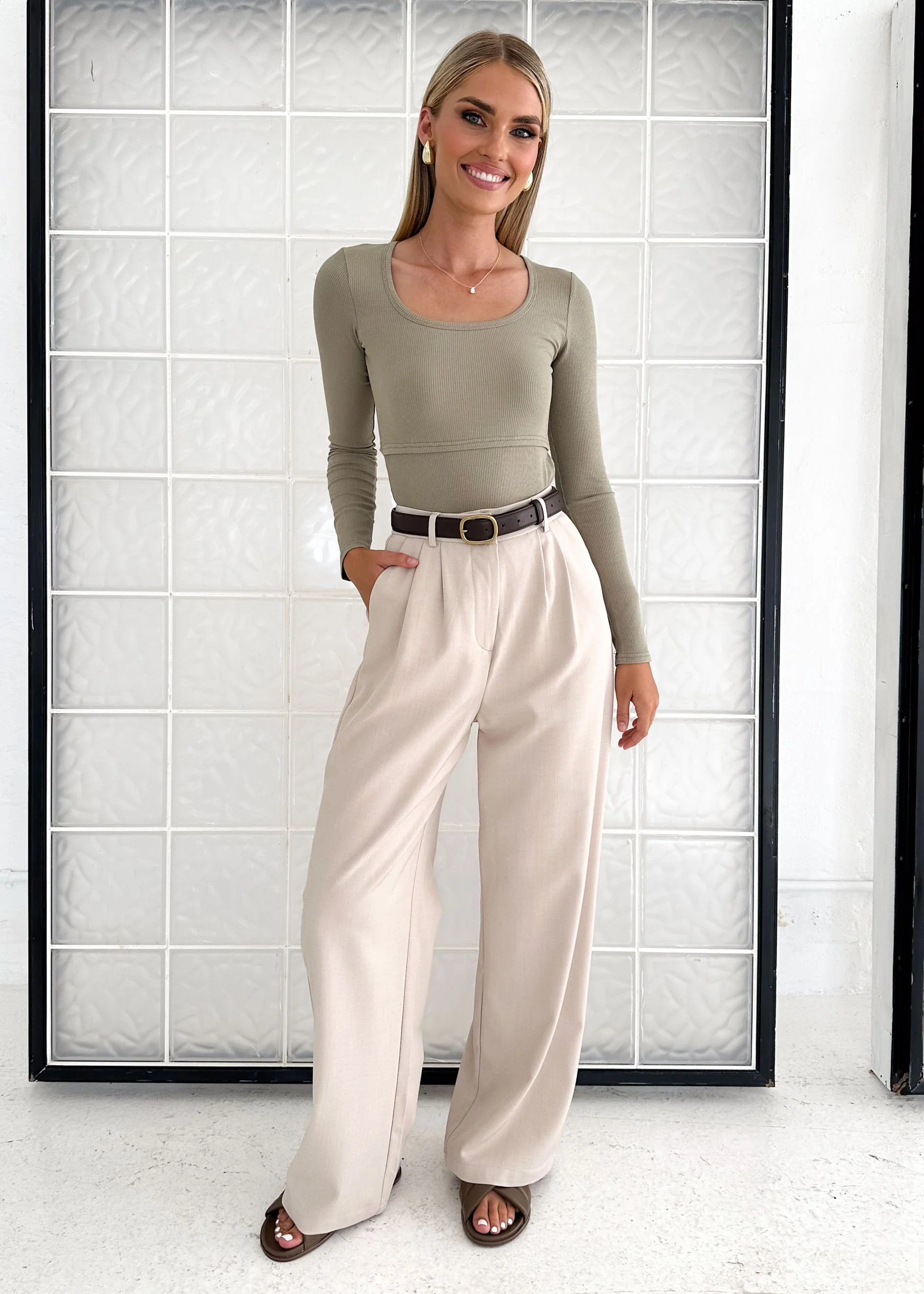 Dulter Top - Khaki - Image 10