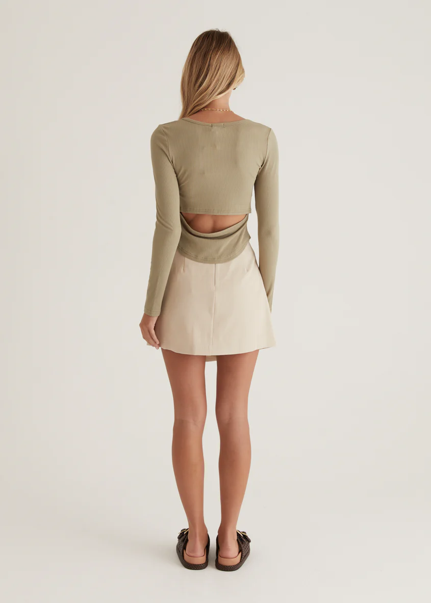 Dulter Top - Khaki - Image 7