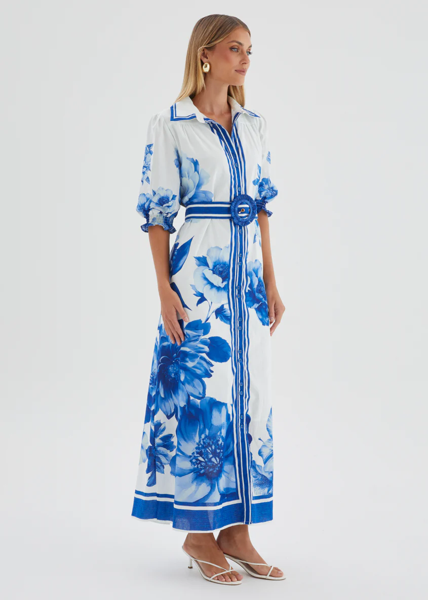 Dylan Maxi Dress - Cobalt Dahlia - Image 7