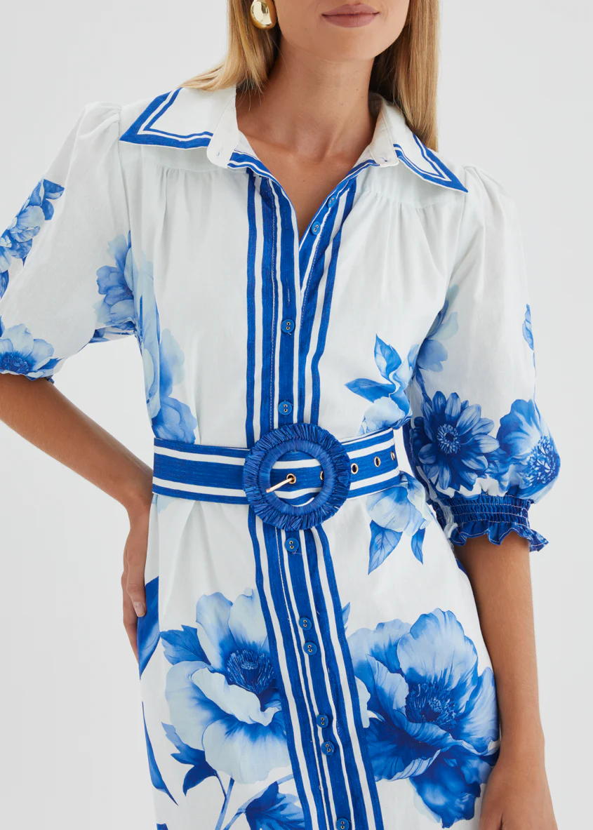 Dylan Maxi Dress - Cobalt Dahlia - Image 9