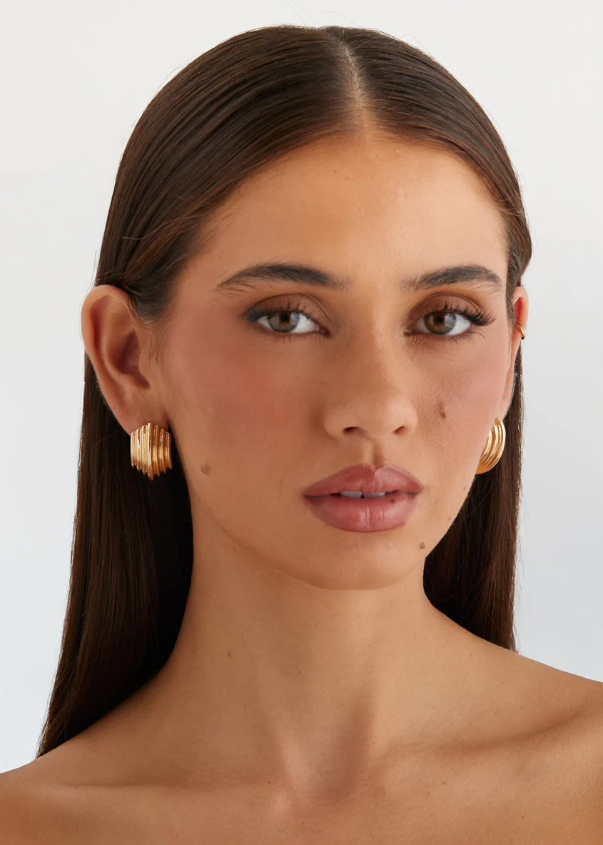 Eclair Earrings - Gold