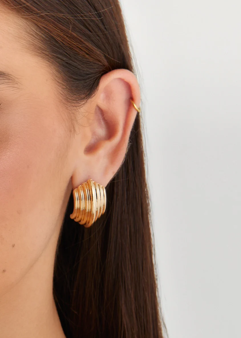 Eclair Earrings - Gold - Image 3
