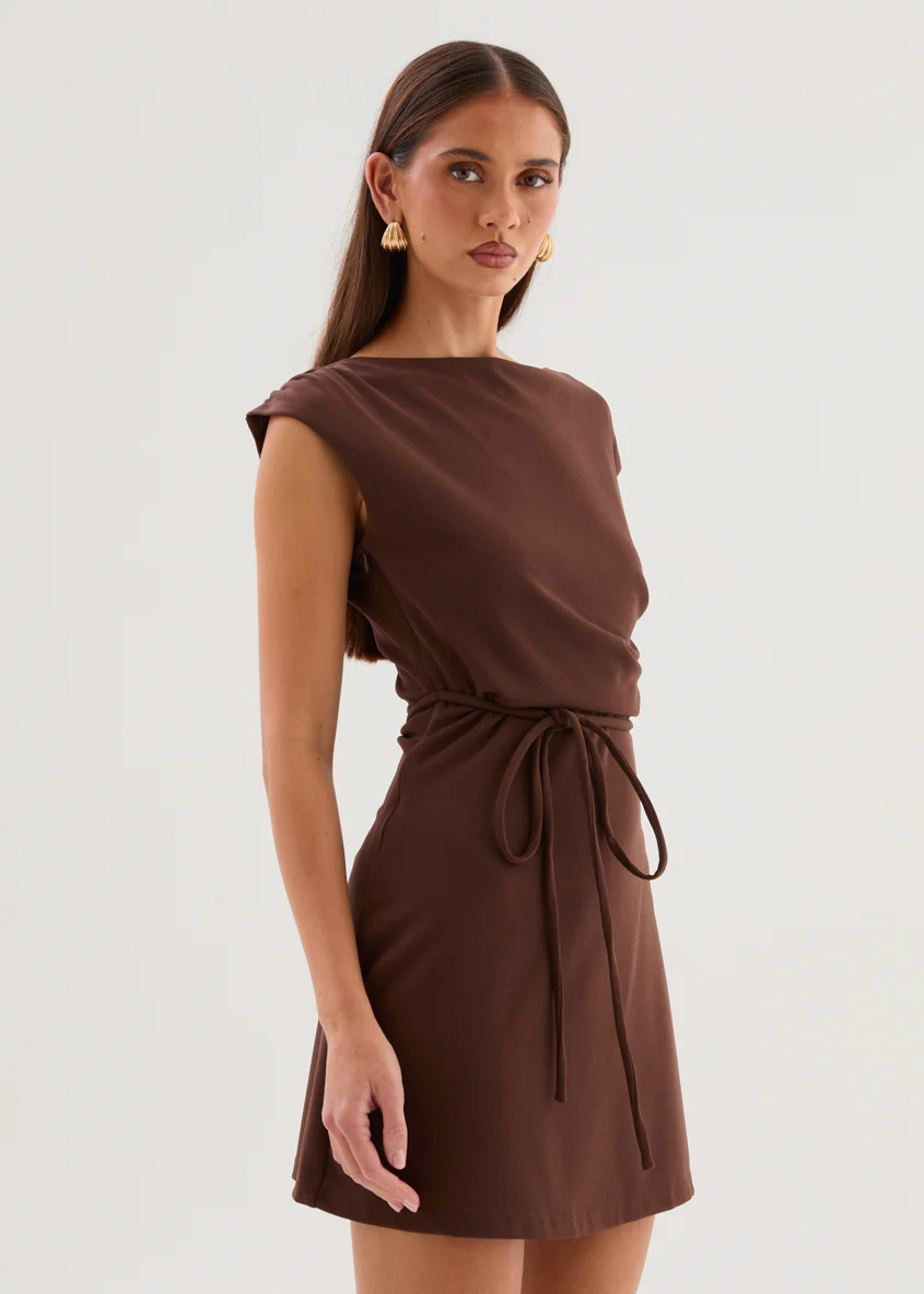 Eleni Dress - Chocolate - Image 4