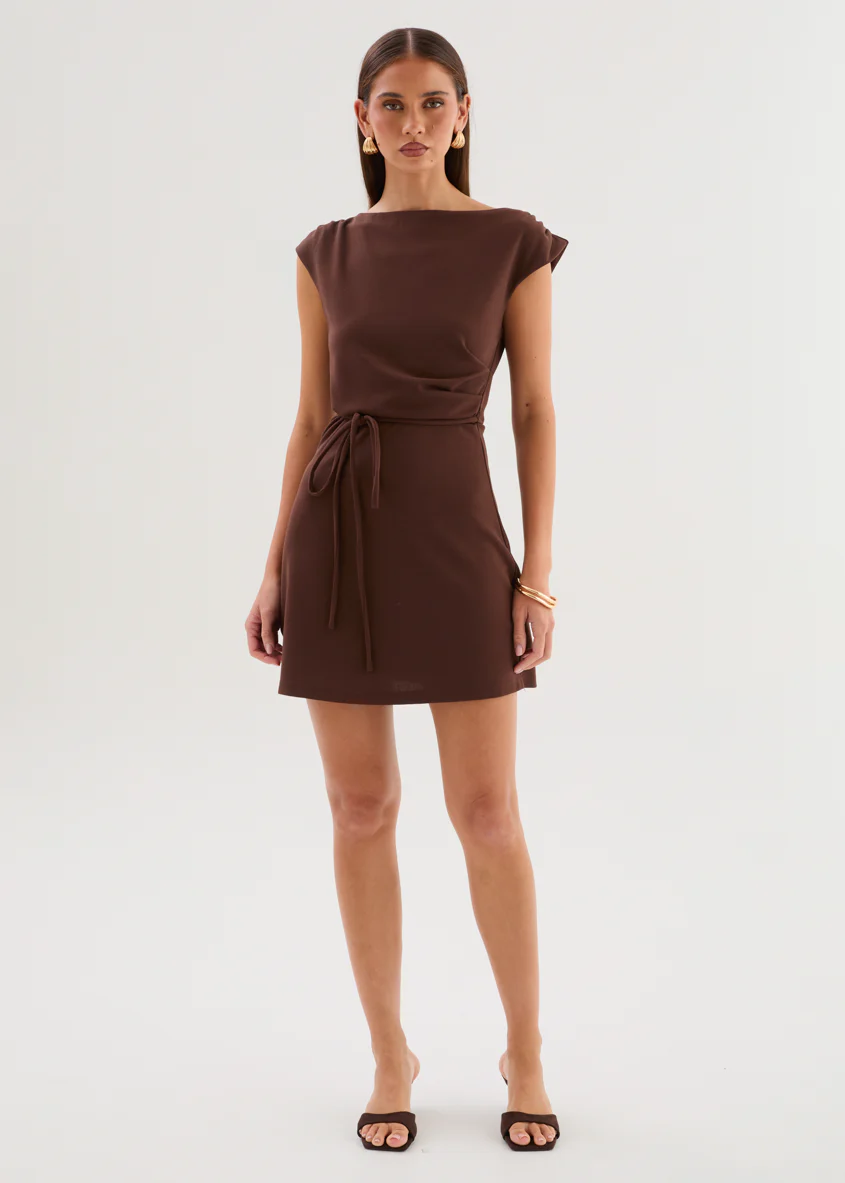 Eleni Dress - Chocolate - Image 5
