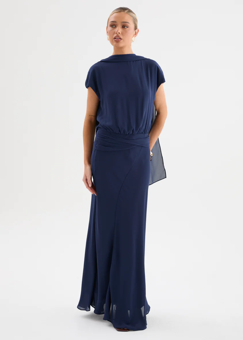 Elenore Maxi Dress - Navy - Image 3