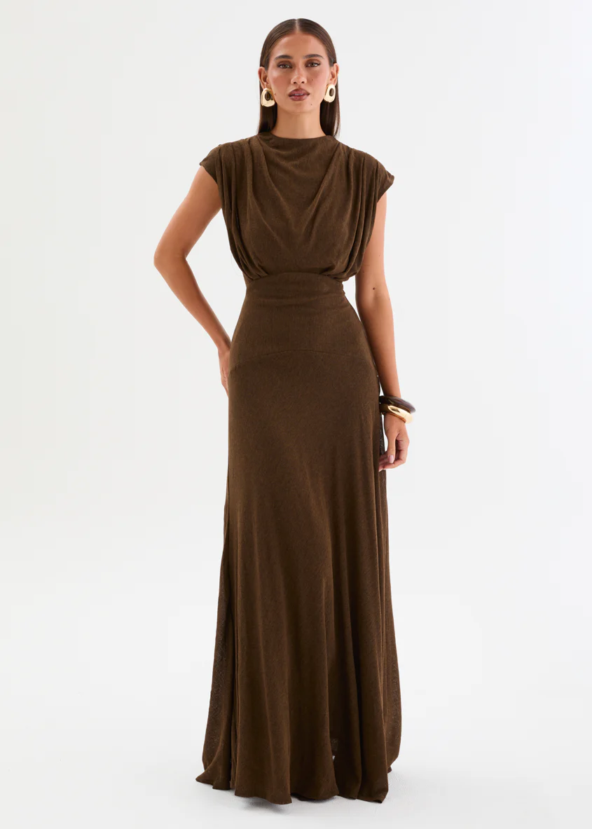 Eleonora Maxi Dress - Cocoa